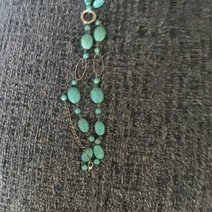 New Turquoise necklace with silver